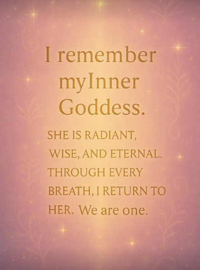 Awaken Your Inner Goddess β Celestial Empowerment Tee