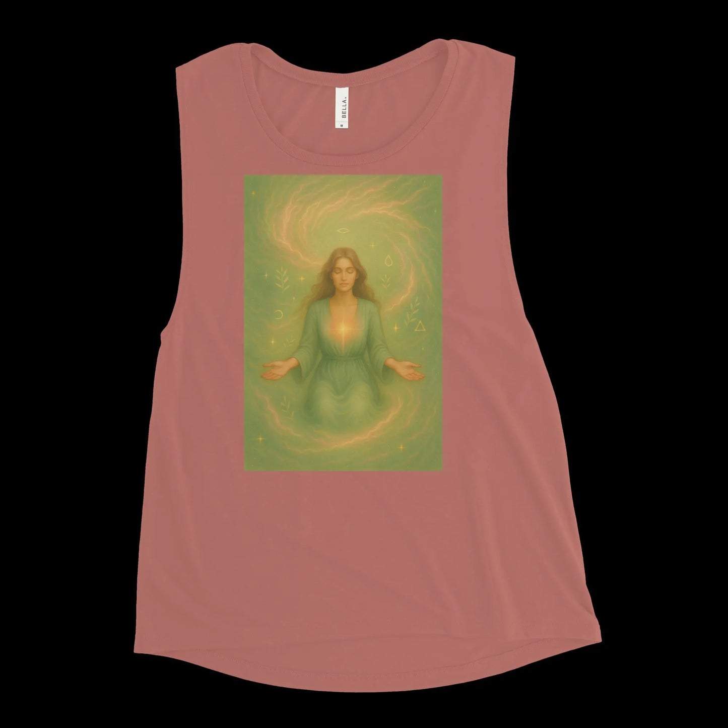 Divine Trust in Motion | Women's Spiritual Muscle Tank – Surrender to the Flow