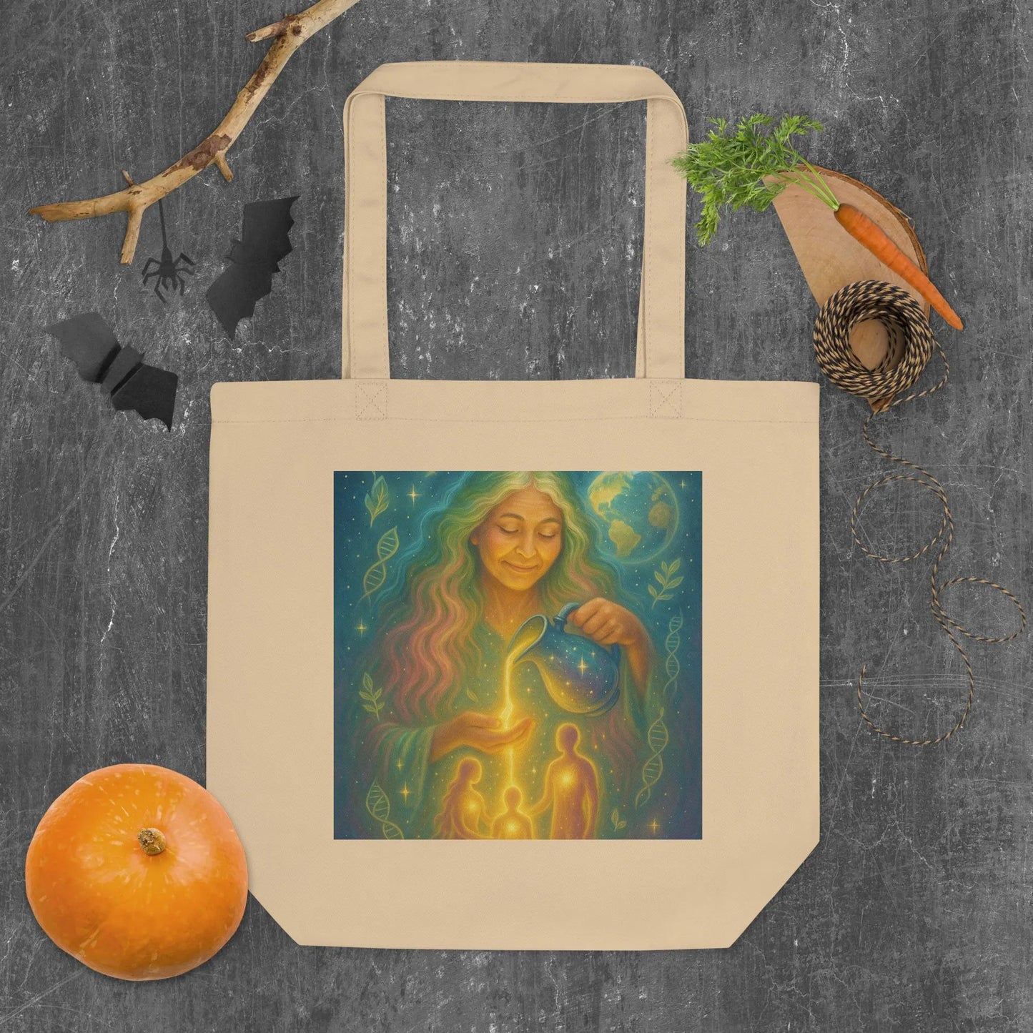 Gaia – She Who Pours Light | Tote + Keepsake