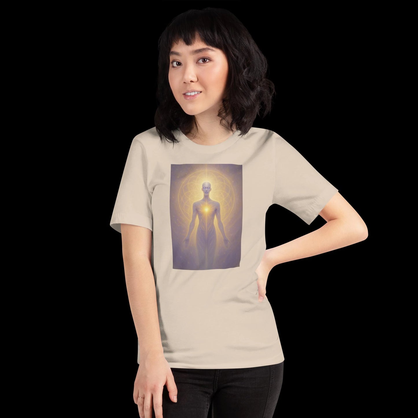 Inner Divinity – Sacred Remembrance Tee | Light Body Shirt, Starseed Activation Top, Spiritual Awakening Gift