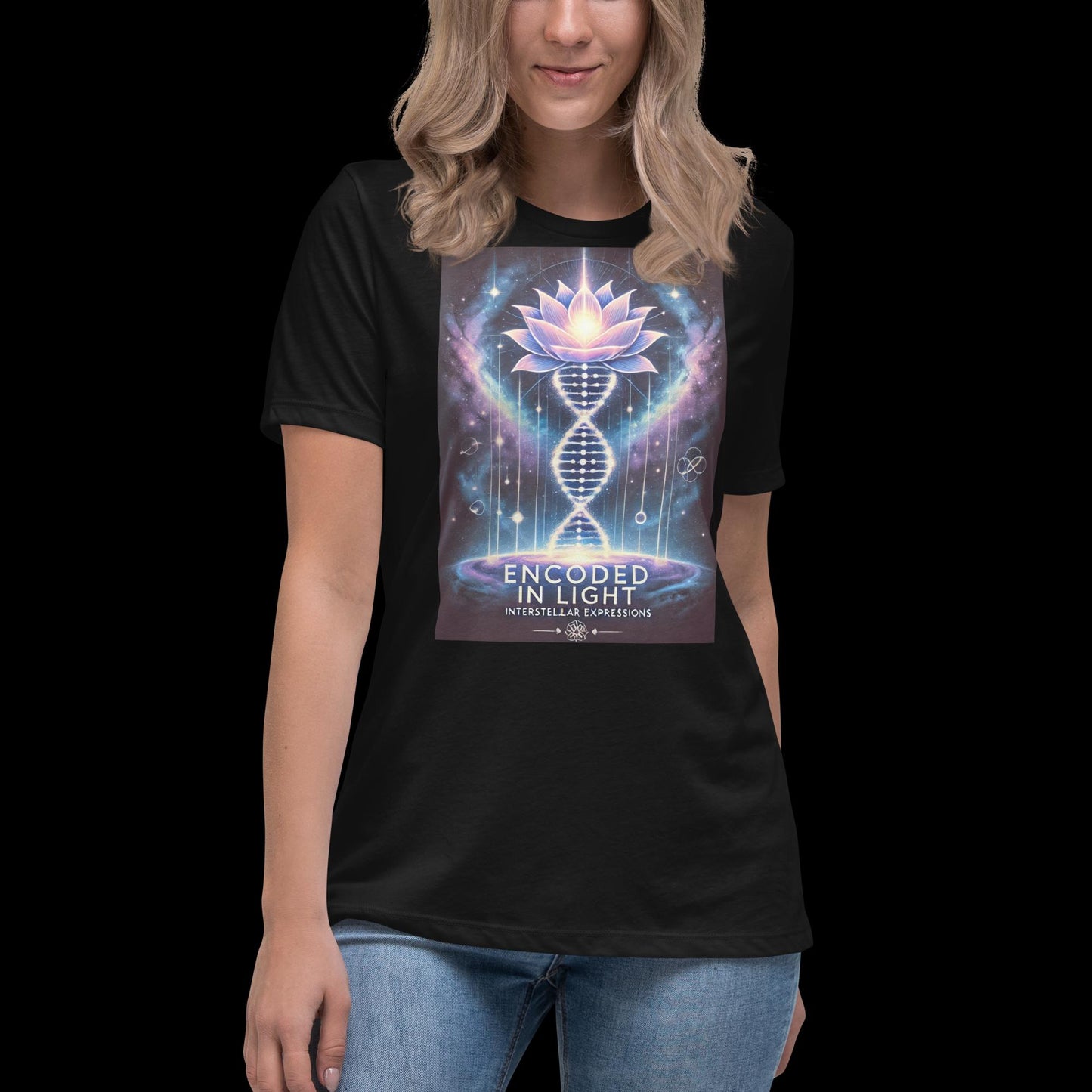 Encoded in Light – Starseed DNA Tee (Unisex)