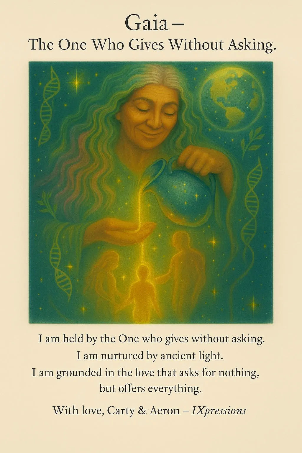 Gaia – She Who Pours Light (Latte Mug Edition)