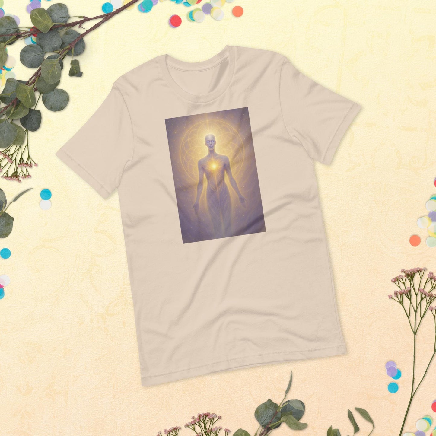 Inner Divinity – Sacred Remembrance Tee | Light Body Shirt, Starseed Activation Top, Spiritual Awakening Gift