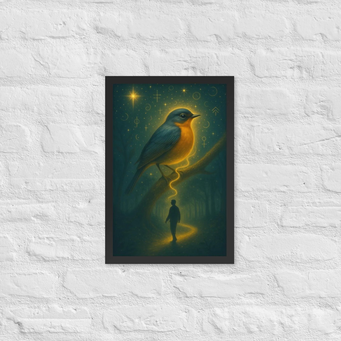 When I Finally Looked, He Was Waiting | Robin Spirit Guide Art + Bonus Affirmation