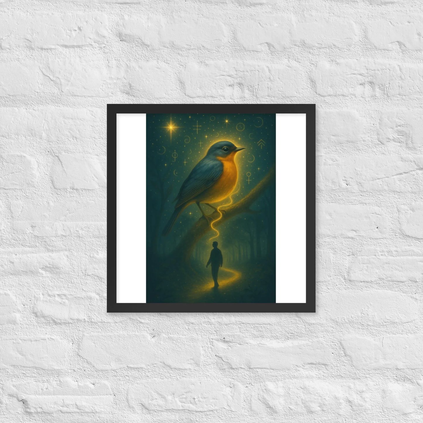 When I Finally Looked, He Was Waiting | Robin Spirit Guide Art + Bonus Affirmation