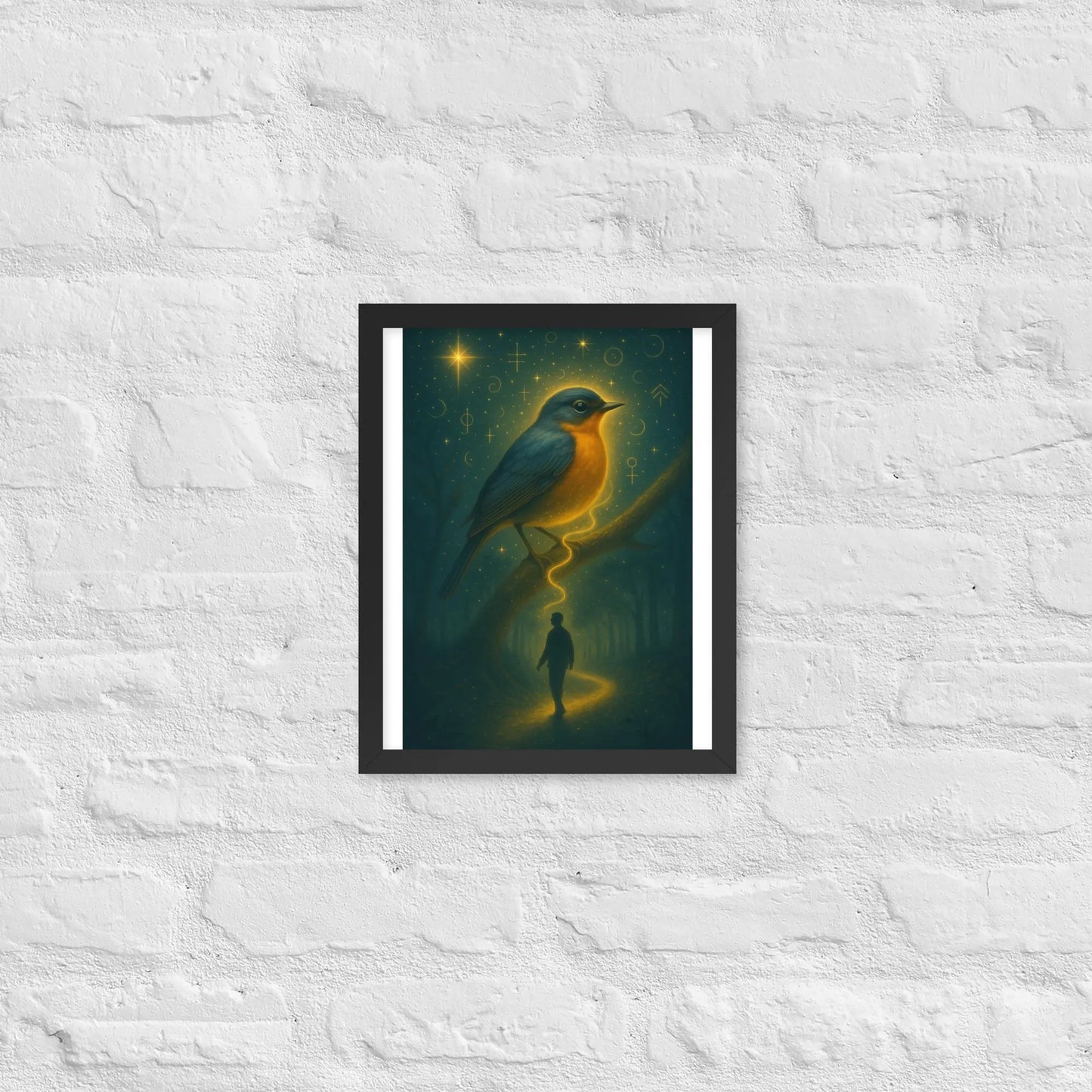 When I Finally Looked, He Was Waiting | Robin Spirit Guide Art + Bonus Affirmation
