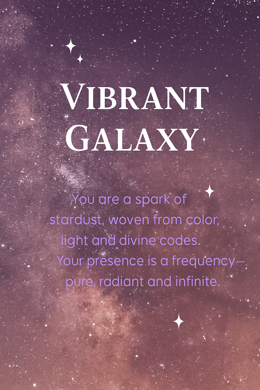Vibrant Galaxy – Stardust Frequency Tee (Unisex)
