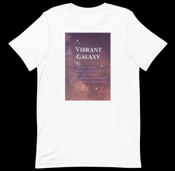 Vibrant Galaxy – Stardust Frequency Tee (Unisex)